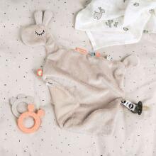 Done by Deer teether 2-pack Deer friends Sand/Coral