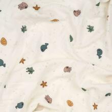 Done by Deer одеяло muslin 100x100 cm, Sea friends Beige