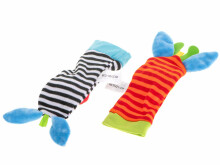 Ikonka Art.KX9343_1 Rattle toy foot socks 2pcs.