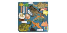 Floss&Rock Zuja Art.40P3564 Magnētiskā spēle Dinozauri 4 in 1