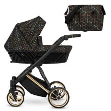 Kunert Ivento Premium Art.IVE-02 Black Style Baby stroller 2in1