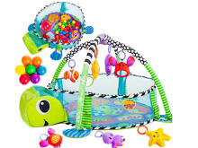 Ikonka Art.KX5851 Educational mat 3in1 Turtle Playpen Large 0+ 30 balls