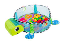 Ikonka Art.KX5851 Educational mat 3in1 Turtle Playpen Large 0+ 30 balls