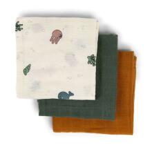 Done by Deer burp cloth 3-pack Sea friends