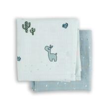 Done by Deer Swaddle 2-pack, Lalee Blue (120x120 cm)