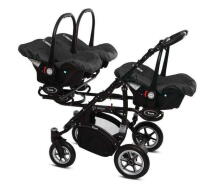 Babyactive Trippy 07 Black Universal stroller for triplets 3in1