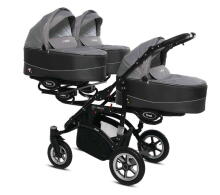 Babyactive Trippy 09 Silver Universal stroller for triplets 3in1