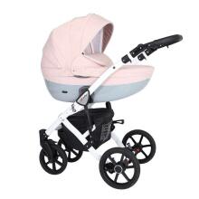 Kunert Mila White Art.MI-05 Pink Universal stroller 2 in 1
