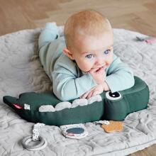 Done by Deer activity pillow Tummy, Croco Green