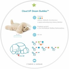 Cloud B Art. CL-7472PP N9/21 Dream Buddies Patch the Puppy™ - klasikinė naktinė „Mocha“ lemputė