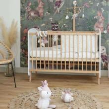 Doux Nid Old Rose and Boho Garden French Cot Bumper Art.2200780 Cot Bumper 30x180 cm