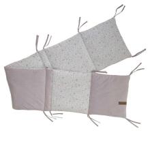 Doux Nid Old Rose and Boho Garden French Cot Bumper Art.2200780 Cot Bumper 30x180 cm