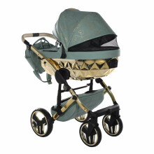 Junama Heart Art.HT-03 Green Gold Baby universal stroller 2 in 1
