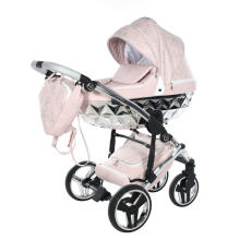 Junama Heart Art.HT-06 Pink Silver Baby universal stroller 2 in 1