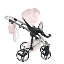 Junama Heart Art.HT-06 Pink Silver Baby universal stroller 2 in 1