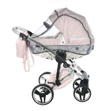 Junama Heart Art.HT-06 Pink Silver Baby universal stroller 2 in 1