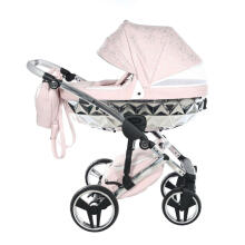 Junama Heart Art.HT-06 Pink Silver Baby universal stroller 2 in 1