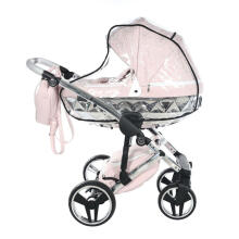 Junama Heart Art.HT-06 Pink Silver Baby universal stroller 2 in 1