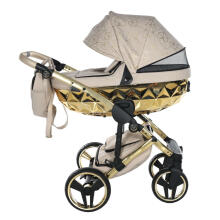 Junama Heart Art.HT-07 Beige Gold Baby universal stroller 2 in 1