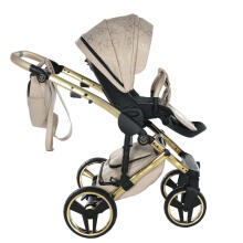 Junama Heart Art.HT-07 Beige Gold Baby universal stroller 2 in 1