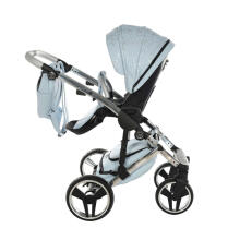 Junama Heart Art.HT-08 Blue Silver Baby universal stroller 2 in 1