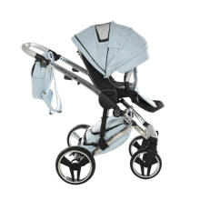 Junama Heart Art.HT-08 Blue Silver Baby universal stroller 2 in 1
