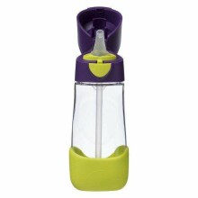 B.Box Drink Bottle Art.BB00442 Passion Splash Pastelinis žalias butelis su šiaudais nuo 9 + mėnesių, 450 ml
