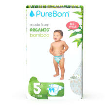 Pureborn  Organic Bamboo Art.151624 Ekoloģiskās biksītes  5 izmērs, 12-17 kg