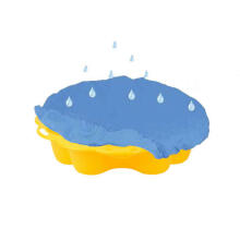 3toysm Art. 69485 Sandpit Big daisy yellow with cover