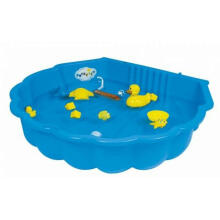 3toysm Art. 69660 Sandpit Big shell blue with cover