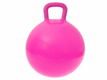 Ikonka Art.KX5383_1 Kangurs lēkšanas bumba 45cm rozā krāsā