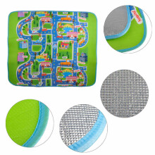 Ikonka Art.KX9883 Educational foam mat for children street 160x130cm