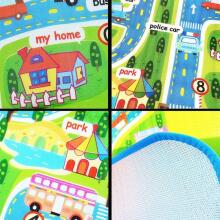 Ikonka Art.KX9883 Educational foam mat for children street 160x130cm