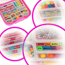 Ikonka Art.KX4872 Beads for making jewellery bracelets set in a case