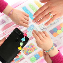Ikonka Art.KX4872 Beads for making jewellery bracelets set in a case