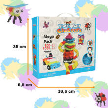 Ikonka Art.KX4864 Velcro blocks colourful creative balls 836el.