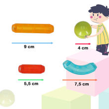 Ikonka Art.KX4771 Luminous magnetic blocks for small children 52 elements