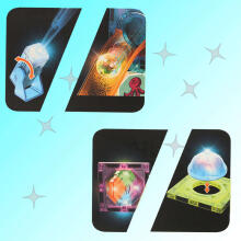 Ikonka Art.KX5144_2 Luminous magnetic marble ball track 49 elements