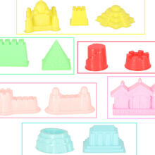 Ikonka Art.KX4769_1 Sand accessories toy moulds shovels 28el.