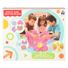 Ikonka Art.KX4768 Kinetic sand in a box 1kg sandbox 27el.