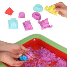 Ikonka Art.KX4768 Kinetic sand in a box 1kg sandbox 27el.