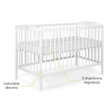 La Bebe™ Kids Wood Cot Tomi 20 Art.152181 Natural Bērnu kokā gultiņa 120x60cm