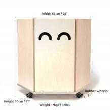 Wooden Toy Chest Art.BBO005 Natural