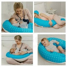 La Bebe™ Moon Maternity Pillow Art.152338 Beige Подушка-подковка для беременных с наполнителем из полистерола