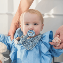 Bibs x Liberty Pacifier Clip Art.152359 Eloise Blush