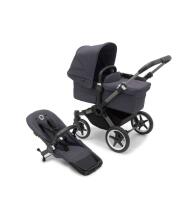 Bugaboo Donkey 6 Mono Complete Art.152426 Deep Indigo Bērnu Universāli Transformējami rati