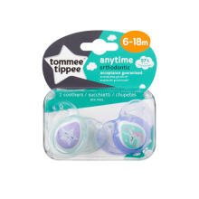Tommee Tippee silikona māneklis 2vnt 6-18m Anytime 433544