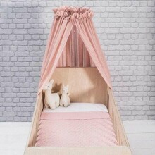 Jollein Veil Vintage Art.002-001-00090 Pale Pink - Универсальный тюлевый балдахин для детской кроватки (155 cм)