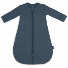 Jollein Newborn Art.015-410-66040 Basic Stripe Jeans Blue  - спальный мешок с рукавами 60см