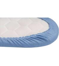 Stroller fitted sheet GREEN 80x38 cm (1024) Art.152962
